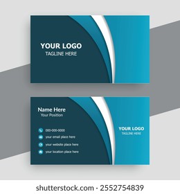 Clean professional business card template