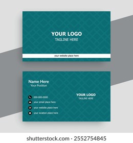 Clean professional business card template