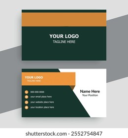 Clean professional business card template