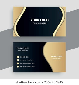 Clean professional business card template