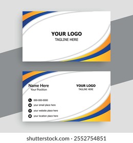 Clean professional business card template