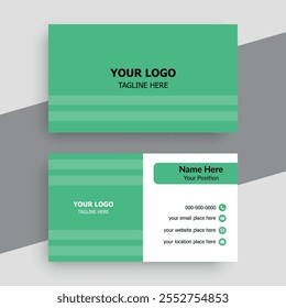 Clean professional business card template