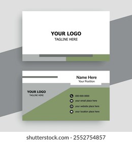 Clean professional business card template