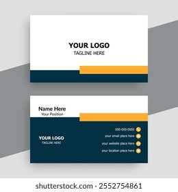 Clean professional business card template