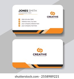 Clean professional business card template