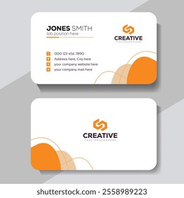 Clean professional business card template