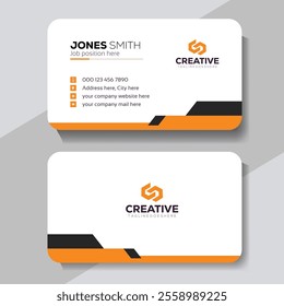 Clean professional business card template