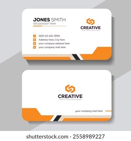 Clean professional business card template