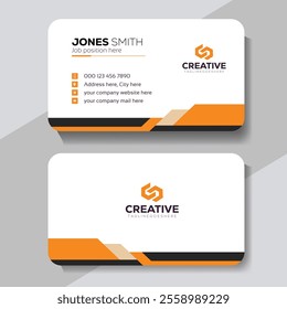 Clean professional business card template