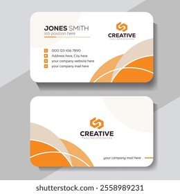 Clean professional business card template