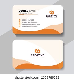 Clean professional business card template