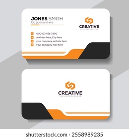 Clean professional business card template