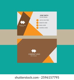 Clean professional business card template