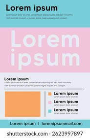 A clean and professional business flyer design with modern typography, colorful highlights, and layout spacing. Ideal for promoting services, illustrating corporate content, or showcasing marketing ma