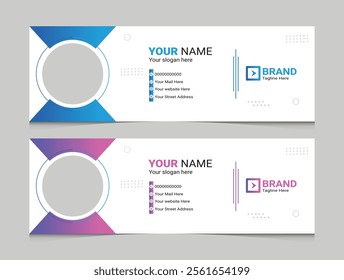 Clean and Professional Email Signature, Design Template