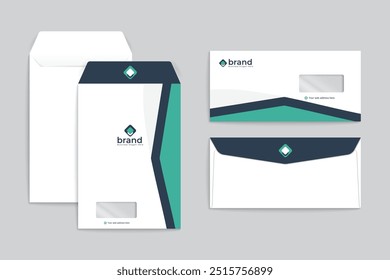 Design de modelo de envelope profissional limpo 