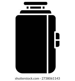 Clean and professional image of a sleek black smartphone displaying a blank screen, ideal for tech, business, and digital marketing projects.