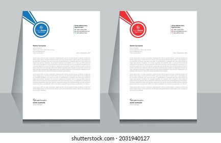 Clean and professional letterhead template