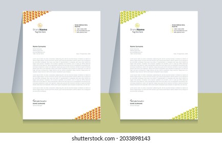 Clean and professional letterhead template