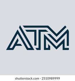 A clean and professional logo featuring the letters "ATM," ideal for financial institutions or automated teller machine services, emphasizing reliability and accessibility.