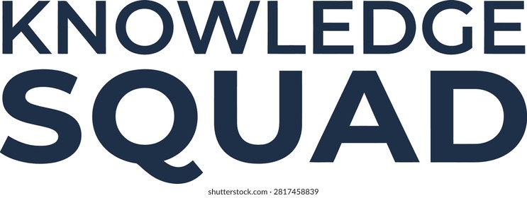A clean, professional logo featuring the words 'Knowledge Squad' in a dark blue, bold sans-serif typeface against a white background, representing expertise and collaboration.