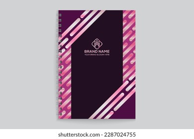 Clean professional notebook cover template