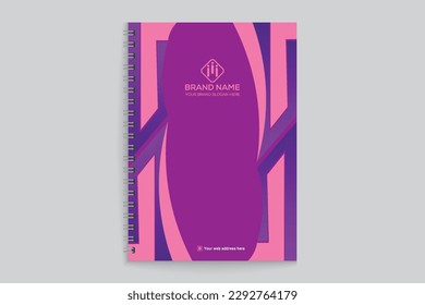 Saubere professionelle Notebook-Titelvorlage