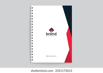 Clean professional notebook cover template
