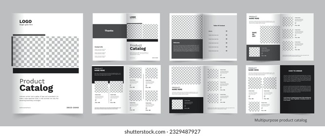 Clean, professional product catalogue design template, Product catalog Design
