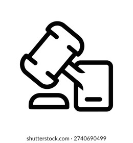 Clean and professional set of three black paperclips in different sizes, isolated on white, ideal for business, organization, and office design projects.