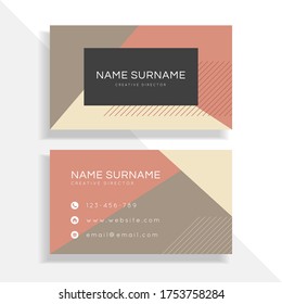 Clean Professional Simple Modern Business Card Unique Design