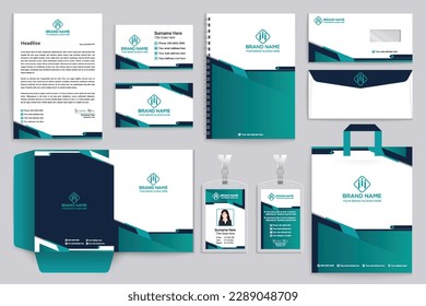 Clean professional stationery template design