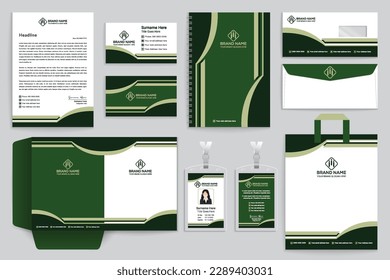 Clean professional stationery template design