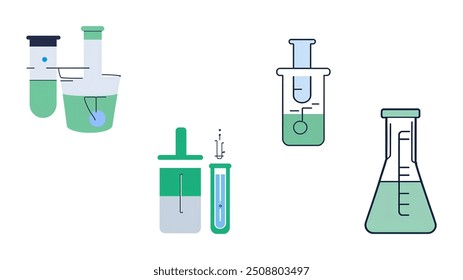 A clean and professional vector icon of a laboratory, perfect for science, research, and medical projects. Ideal for use in apps, websites, and branding related to scientific studies and healthcare 2