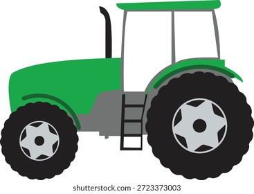 Una Ilustración vectorial limpia y profesional de un tractor agrícola tradicional, representada en un vibrante esquema de colores verde y negro. Este gráfico agrícola de grado profesional captura la maquinaria esencial del paisaje rural, que representa temas de agricultura, trabajo duro, cosecha y vida en el campo. Las rutas limpias del Vector y los colores vibrantes están diseñados por expertos para facilitar su uso en ilustración digital, íconos de comercio electrónico y señalización promocional para empresas agrícolas. Este símbolo icónico es ideal para la marca de la granja familiar, señalización de jardín comunitario, calcomanías de pared de vivero para niños y ropa personalizada para entusiastas de la agricultura. El formato EPS escalable garantiza que las líneas técnicas de las ruedas y el motor permanezcan nítidas y claras incluso cuando se agrandan para murales de graneros o señalización comercial. Conceptualmente, la Imagen representa el crecimiento, la productividad y la columna vertebral de la industria alimentaria. Ya sea utilizado en medios digitales para promocionar un mercado local de agricultores o en Mercancía física como tazas impresas y sombreros bordados, este gráfico de tractor proporciona un visual profesional y rústico para todos los contextos relacionados con la vida rural y la agricultura industrial, capturando la naturaleza confiable y trabajadora de los equipos agrícolas con una estética moderna y limpia adecuada para proyectos de diseño tanto comerciales como personales.