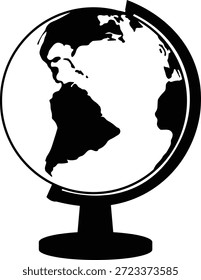 Eine saubere und professionelle Vektorgrafik, die einen traditionellen Desktop-Globus darstellt, der auf einem stabilen Ständer montiert ist. Diese minimalistische akademische Grafik erfasst die wesentlichen Themen Geografie, globale Bildung, internationale Erkundung und Weltreise und ist damit ein wertvoller Aktivposten für die Markendarstellung in Schulen, die Beschilderung von Reisebüros und die Symbole von Bildungs-Apps. Das Design zeichnet sich durch perfekt glatte Vektorpfade und eine detaillierte Darstellung der Kontinente aus, was einen hohen Kontrast und eine sofortige Lesbarkeit über verschiedene Medienanwendungen hinweg gewährleistet. Die Textur zeichnet sich durch fachmännisch gestaltete Schleifen und geometrische Linien aus, sodass die Datei für präzise Handwerkswerkzeuge wie Vinylschneider und Lasergravuren, die zur Herstellung von Bibliotheksdekor, personalisiertem Studienmaterial und dekorativen Wandtattoos für Klassenräume verwendet werden, hochoptimiert ist. Konzeptionell symbolisiert die Symbolik Entdeckung, intellektuelle Neugier und die Vernetzung der modernen Welt. Es dient als vielseitige Ressource für die Erstellung von Bookstore-Identitäten, Ziel-Marketing-Grafiken und digitale Aufkleber für Social-Media-Konten auf Wanderlust oder internationale Angelegenheiten konzentriert. Das professionelle Handwerk sorgt dafür, dass die sphärische Form und die Standdetails auch bei kleinformatigen Websymbolen oder großformatigen Werbebannern scharf bleiben und ein anspruchsvolles Bild für alle Kontexte in Forschung und Wissenschaft bieten.