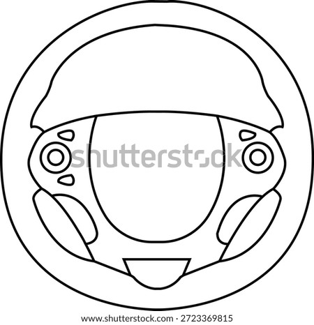 A clean and professional vector outline illustration of a modern vehicle steering wheel. This minimalist automotive graphic captures the essential component of transportation, representing themes of control, direction, movement, and the open road. The high-quality scalable vector is an ideal choice for vinyl cutting machines used to create car-themed decals, custom stickers for auto enthusiasts, and branding for driving schools or vehicle service centers. The aesthetic is professional and functional, ranging from automotive blog graphics and taxi service icons to conceptual art focused on journeys and leadership. The stark black outline ensures high visibility across various applications, including screen printing on uniforms, sublimation for accessories, and digital social media content for car culture. This asset provides a professional and clear visual for designs related to automobiles, travel, navigation, and transportation technology, ensuring that the universal symbol for driving is communicated effectively in both digital and physical media. The clean lines allow for easy resizing without any loss of detail or resolution, providing a timeless graphic for a wide range of automotive and industrial projects in cities like Philadelphia, capturing the technical nature of vehicle operation with a polished and contemporary artistic style suitable for all layouts.