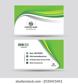 Clean And Professional Visiting Business Card Template 