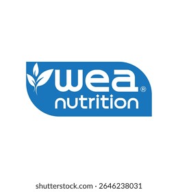 Conception propre et professionnelle du logo Wea Nutrition symbolisant la santé, la vitalité et le bien-être. Idéal pour les marques de nutrition, les entreprises de suppléments et les entreprises axées sur la santé.
