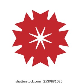 Logotipo limpo e vermelho