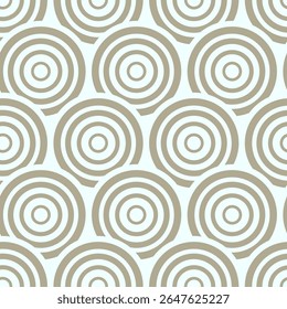 A clean, repeating pattern of concentric circles in a neutral tone, evoking a sense of rhythm, repetition, and calm. Great for modern backgrounds, textiles, and branding.