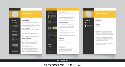 Clean Resume CV And Cover Letter Template Design