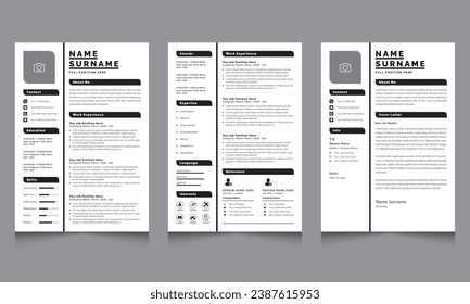 Clean Resume Cv Design Template Layout