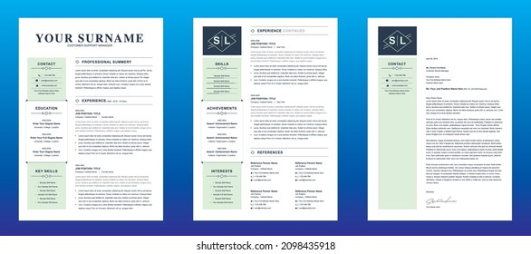 Clean Resume  CV Template Design