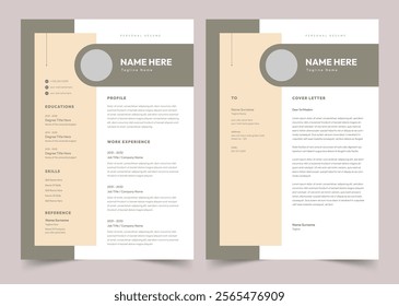 Clean Resume Layout, Minimalist resume cv template, Resume design template