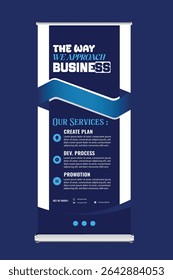 Modelo de design de banner do Clean Roll-up para empresas