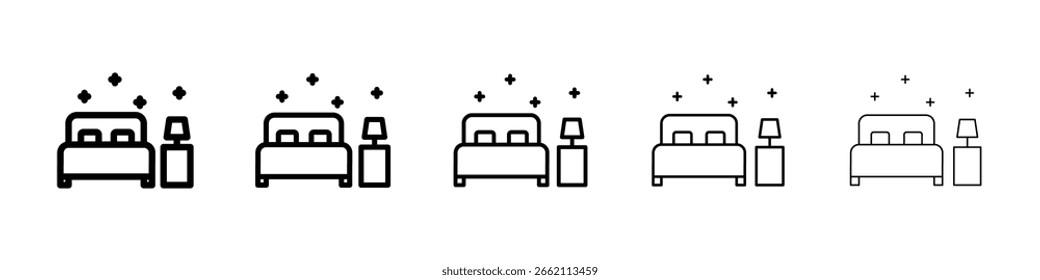 Icono de la habitación limpia llenó el concepto plano de la muestra para el Diseño web.