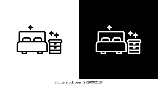 Clean Room icon. Isolated object on a black and white background.