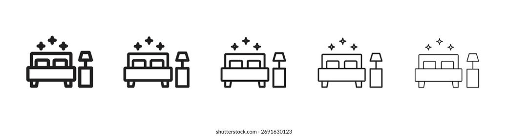 Ilustración vectorial de stock de concepto de conjunto de logotipo de icono de sala limpia.