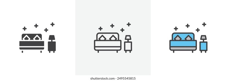 Clean Room icon symbol collection on white background.